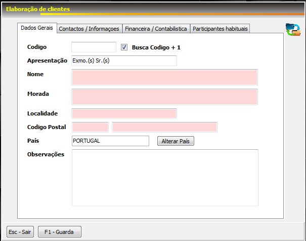 Ficha de cliente